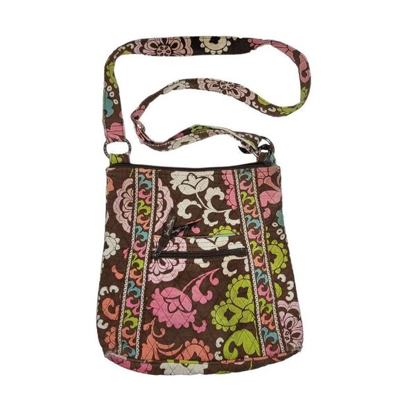 Vera Bradley Crossbody Purse‎ Women Quilted Messenger Medium Multicolor - Picture 2 of 7